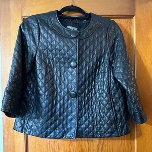 Vince Quilted Leather Jacket